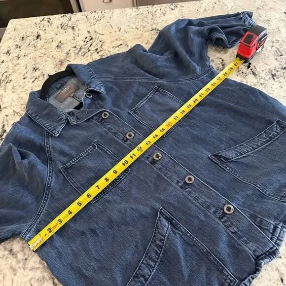 Torrid Tencel Chore Jacket 2X 19712966 Denim Jacket Jean Jacket - Picture 11 of 15